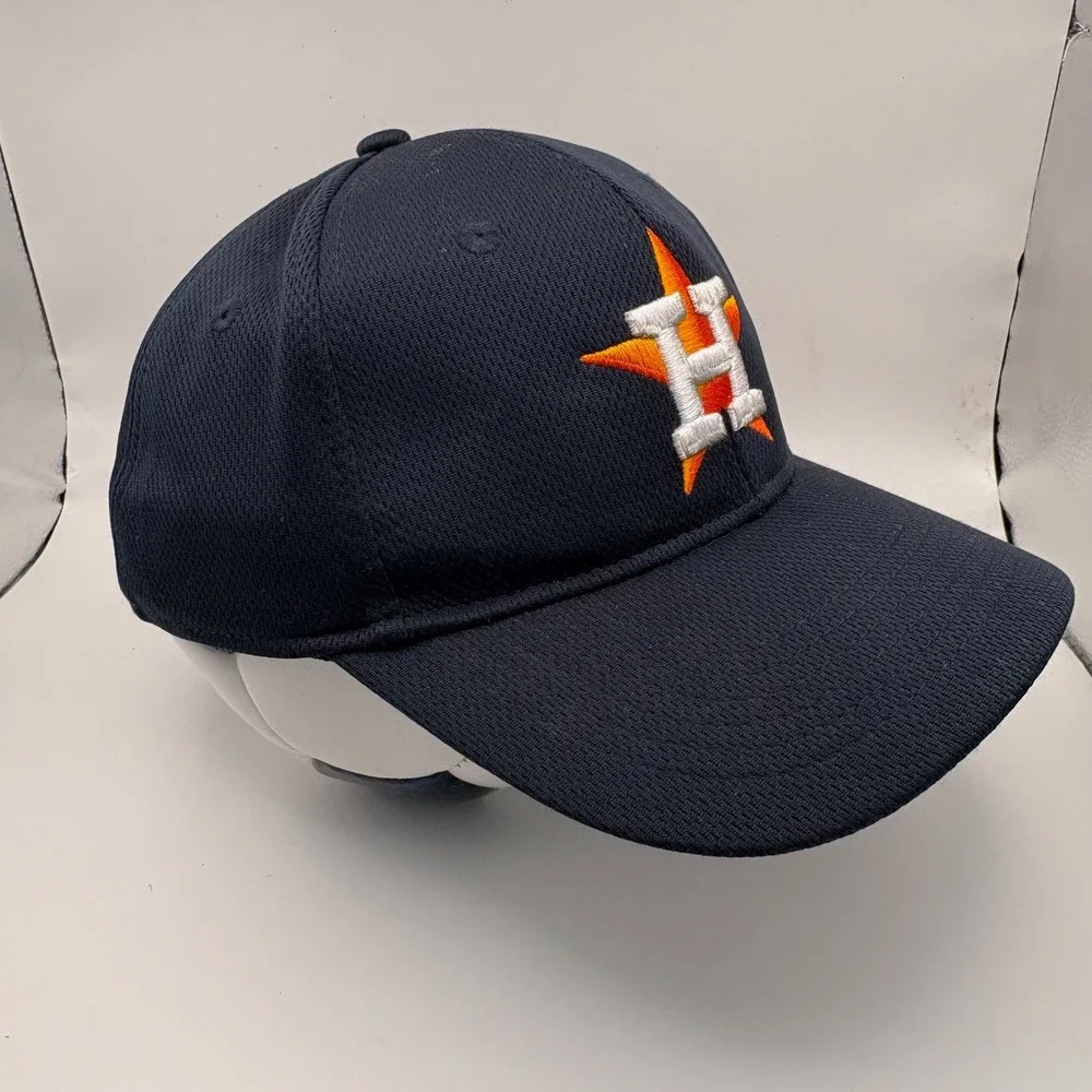 Houston Astros Youth MLB Baseball Cap Adjustable Navy Blue Orange H‎ Star